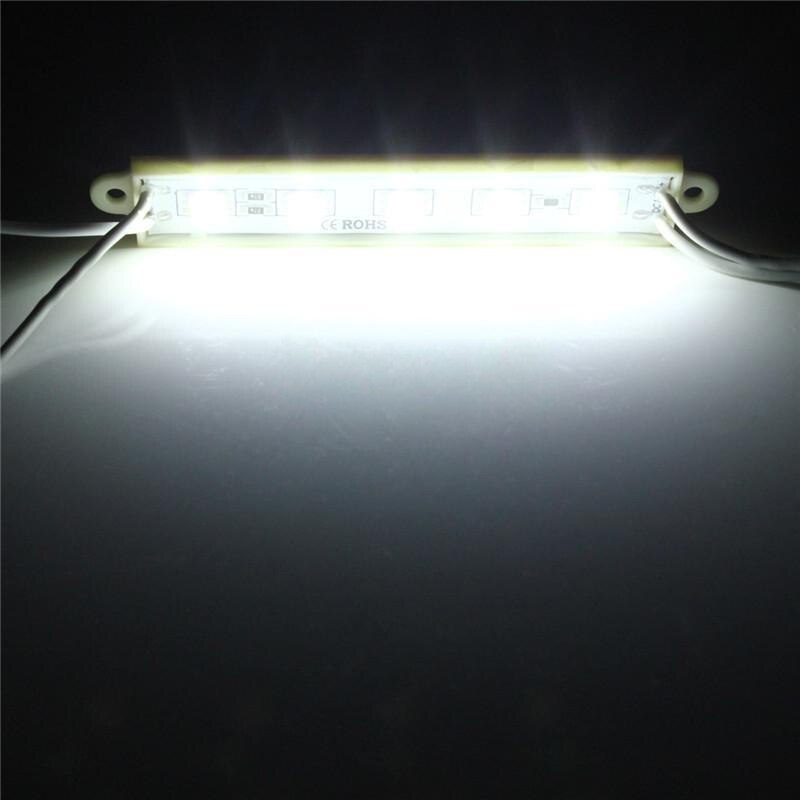 5050 Led Module 5 Smd Strip Waterdicht Strip Band Lamp Dc 12V 20Pcs Wit