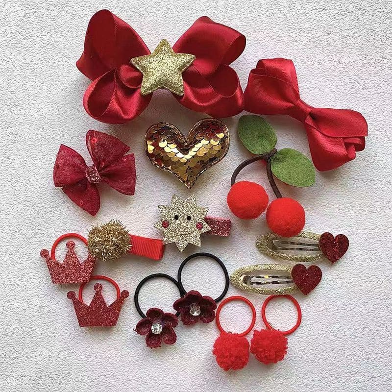 8/15 stuks baby haarspeldjes strikken kroon elastische haarbanden kinderen rubberen band kinderen haarspeld haarspeldjes baby meisjes haaraccessoires