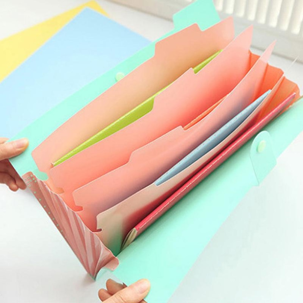 Büro Kunststoff Ordner Multi Tasche Organizer A4 Datei Erweiterung Dokument Ordner