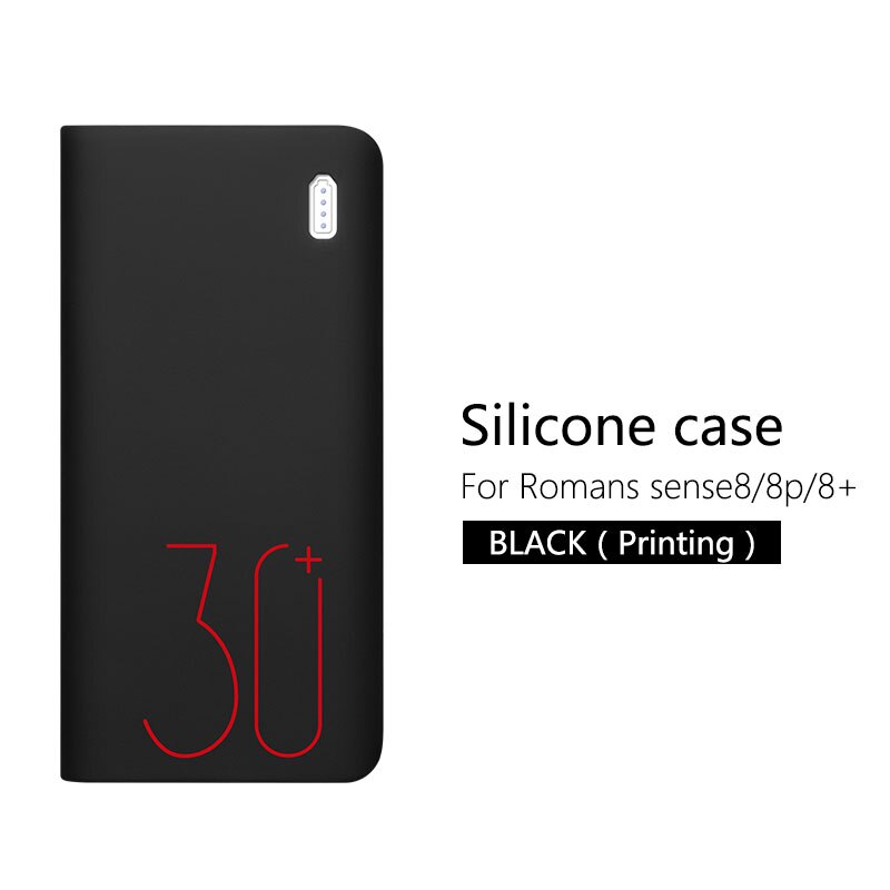 Soft Silicone Case Cover for Romoss Sense 8 / 8+ Mobile Power Soft Silicone Anti-collision Anti-skid Cover Romoss Sense 8 Case: 2