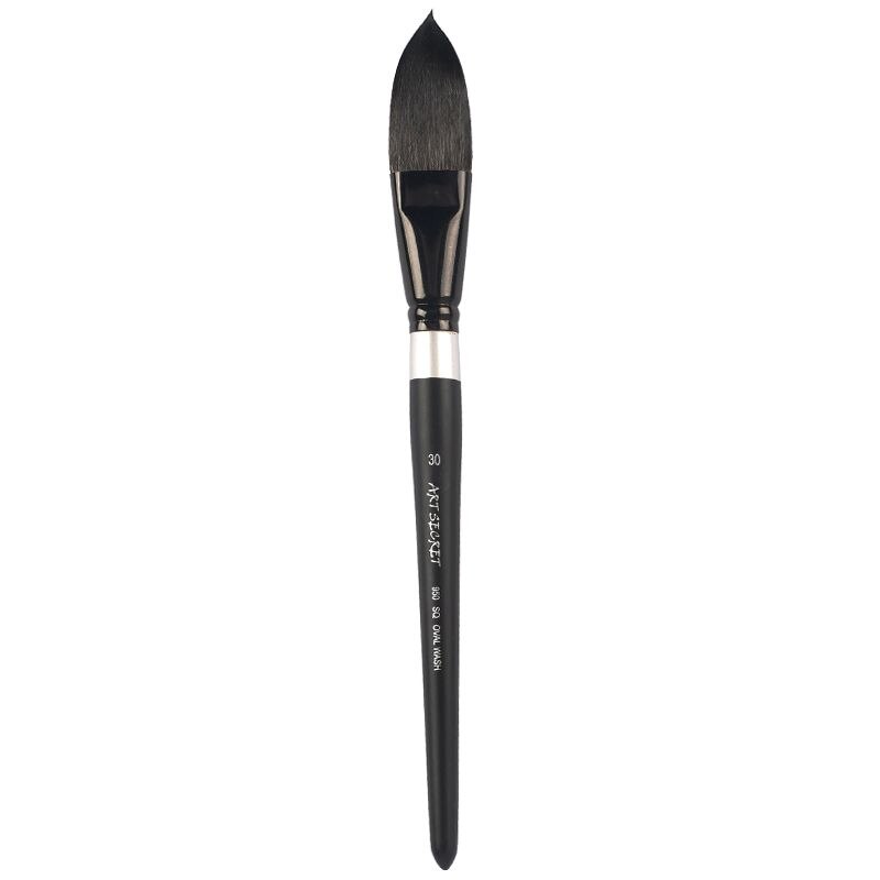 Oval lavado pelo ardilla artista acuarela cepillo pluma pincel lengua de gato pincel de arte pintura arte suministros