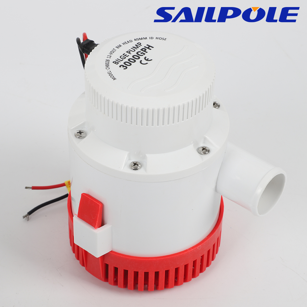 5m -løfts lensepumpe 12v 24 volt elektrisk vannpumpe til båt sjøfly bobiler husbåt 3000 gph 3500 gph 3700 gph