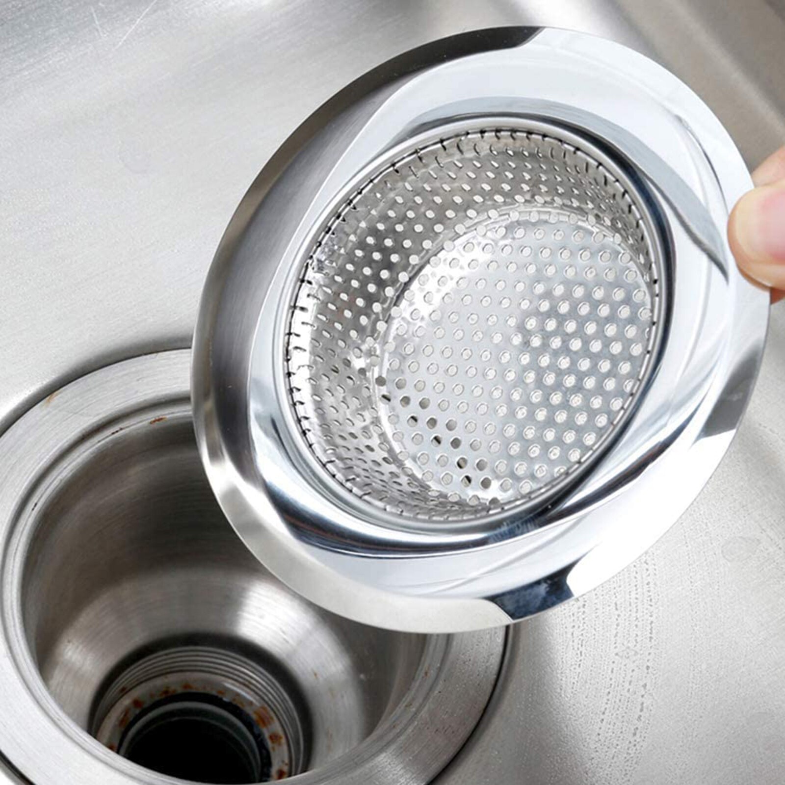 Kitchen Bathroom Sink Strainer Waste Plug Drain Stopper Filter Basket Kitchen Sinks Tool Anti-Clogging Kitchen Sink Stoppers