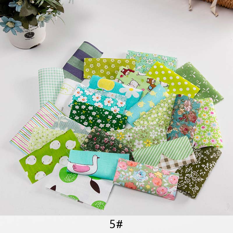 25 Stuks 10*10Cm Bloemen Katoen Patchwork Stof Kerst Bedrukte Stof Voor Naaien Quilt Ambachten TJ0550: 5