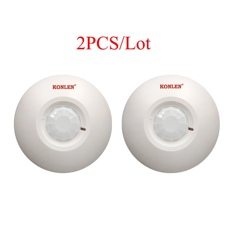 12V Wired PIR Motion Detector Alarm Infrared Sensor 360 Degree Detection Ceilling Mounted Installation Relay NO.NC Optional: Red