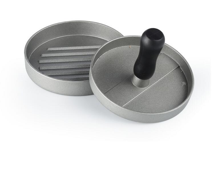 Delidge 1 Set Ronde Vorm Hamburger Druk Aluminium 11 Cm Hamburger Vlees Rundvlees Grill Burger Druk Patty Maker Mold