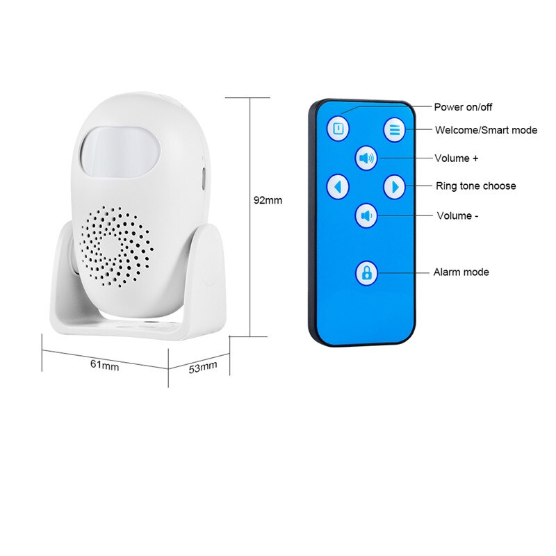 Welkom bij de sensor deurbel deurbel welkomer anti-diefstal alarm  m11 serie: Afstandsbedieningsapparaat