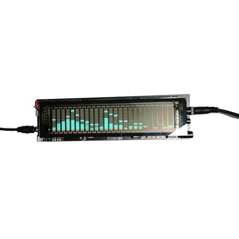 Dc 12V-24V Vfd Clock Music Spectrum Display Analyzer Car Power Amplifier o Level Indicator Rhythm Analyzer Vu Meter