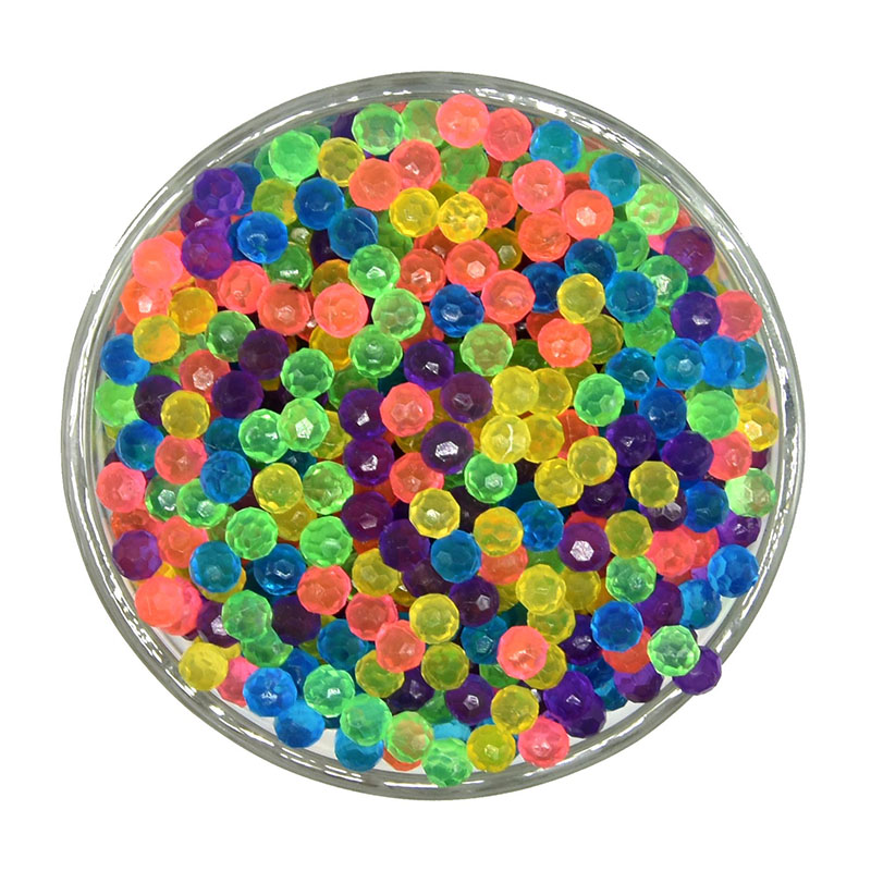 Water Mist Bead Accessories Beads DIY Hand Making Toy Pegboard Children Education Puzzle Year Craft Toys: Silver