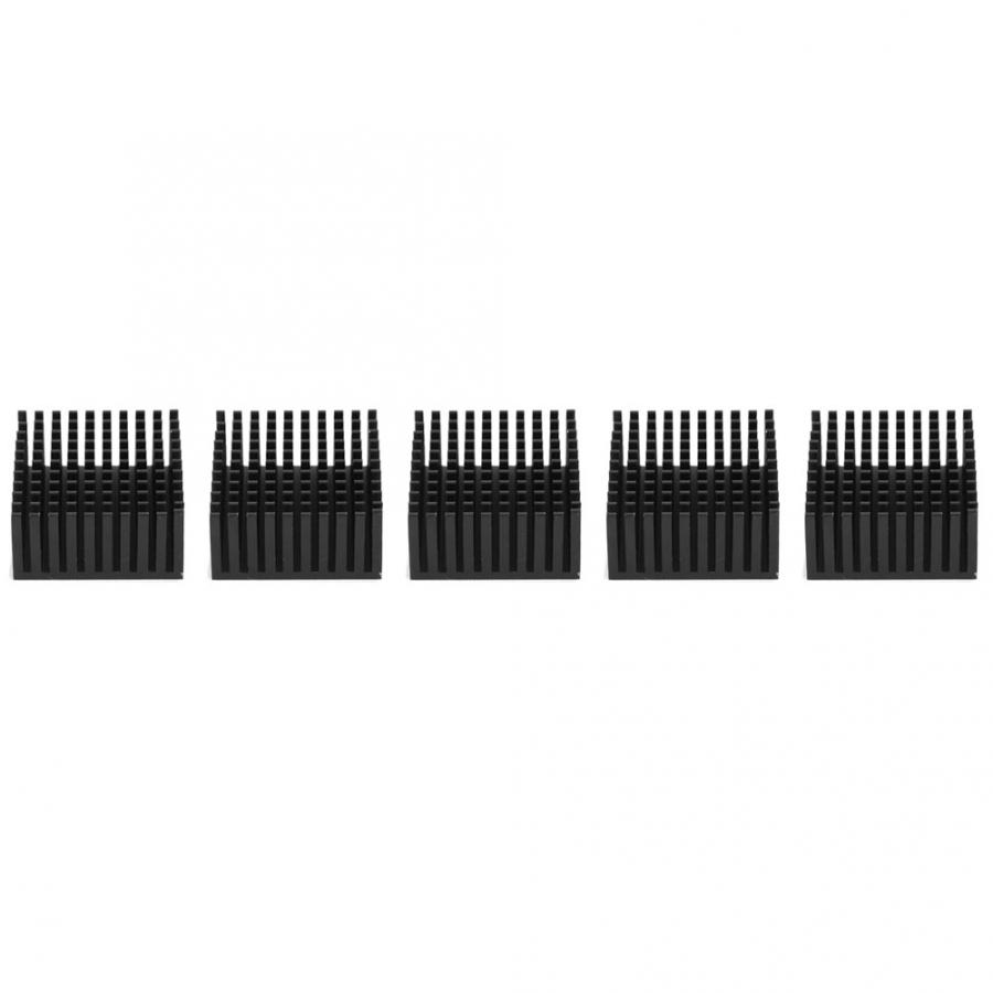 5PCS Aluminium Koellichaam Koeling Fin Cooler Fin voor Fan Board 40x20x40mm voor Raspberry pi 1/2/3 Generatie: Black