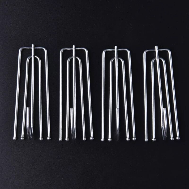 30Pcs Zilver Metaal Roestvrij Gaffel Haken Voor Opknoping Gordijnen Wit Haak Tape Gordijn Accessoires CP056 #45