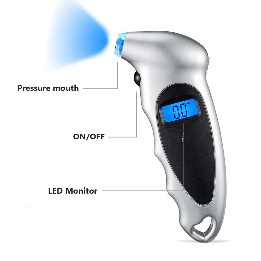 Reifen Luft Manometer Meter Elektronische Digital Lcd Auto Reifen Manometer Barometer Tester Werkzeug für Auto Auto Motorrad