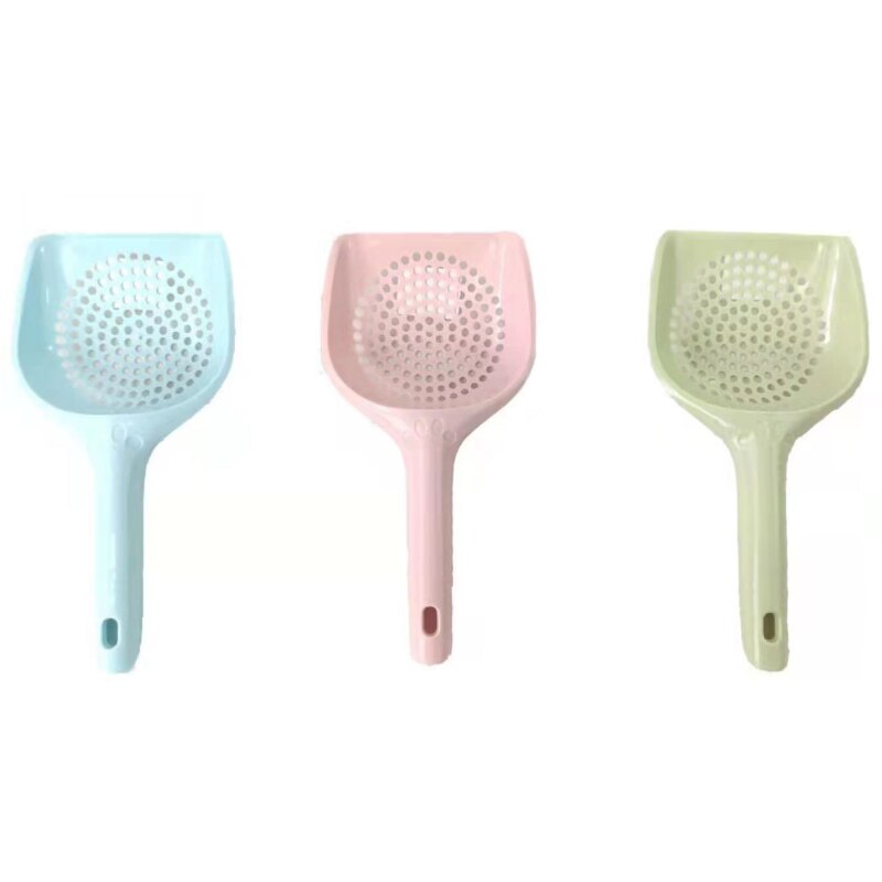 MASCOTALANDIA Pala Cataratas Fugas densas para Arena de Gato agujero pequeño Recoge caca Excrementos Limpieza para Mascotas Paleta gruesa de plástico para residuos de gato cucharas limpiadoras de arena para mascotas