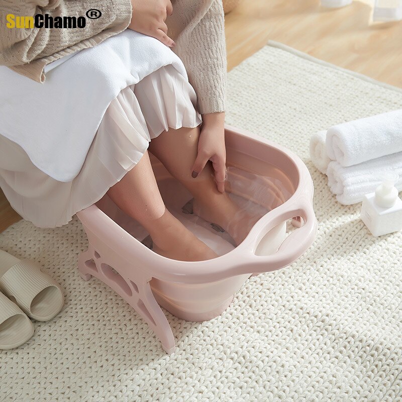 Bain de pieds repliable en plastique, Spa pédicure, pied à bulles, trempage, Sauna, maison, bain à remous, nouvel arrivage