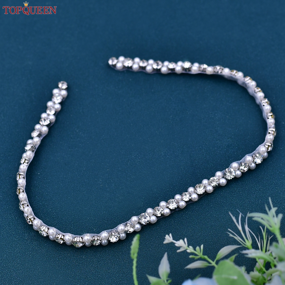TOPQUEEN Bruid Riem Zilveren Diamanten Bruiloft Riem Banket Party Parel Jurk Accessoires Bruiloft Gast Bruidsmeisje Accessoires S381