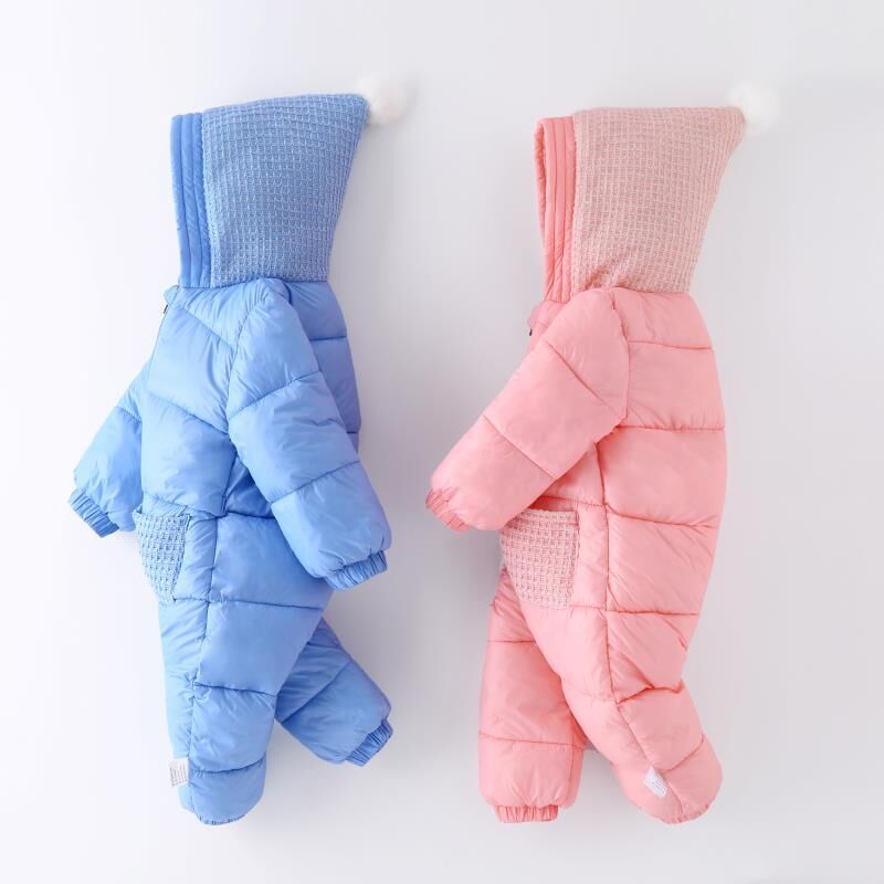Infant Winter Jumpsuit For Baby Snowsuit Snow Coats Baby Boys Girls Romper Warm Overalls Children Cotton Newborn Clothes