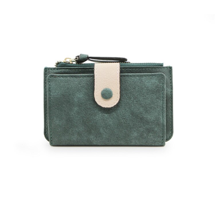 Læder nøgle pung kvinder bil nøgle pung multifunktion mønt pung clutch pung simpel kortholder nøgle taske: Grøn