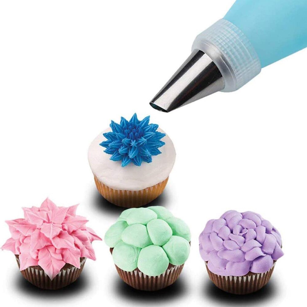 Unibird 11 Stks/set Rvs Nozzles Met Spuitzak Converter Cupcake Cake Iciing Piping Decorating Gereedschap