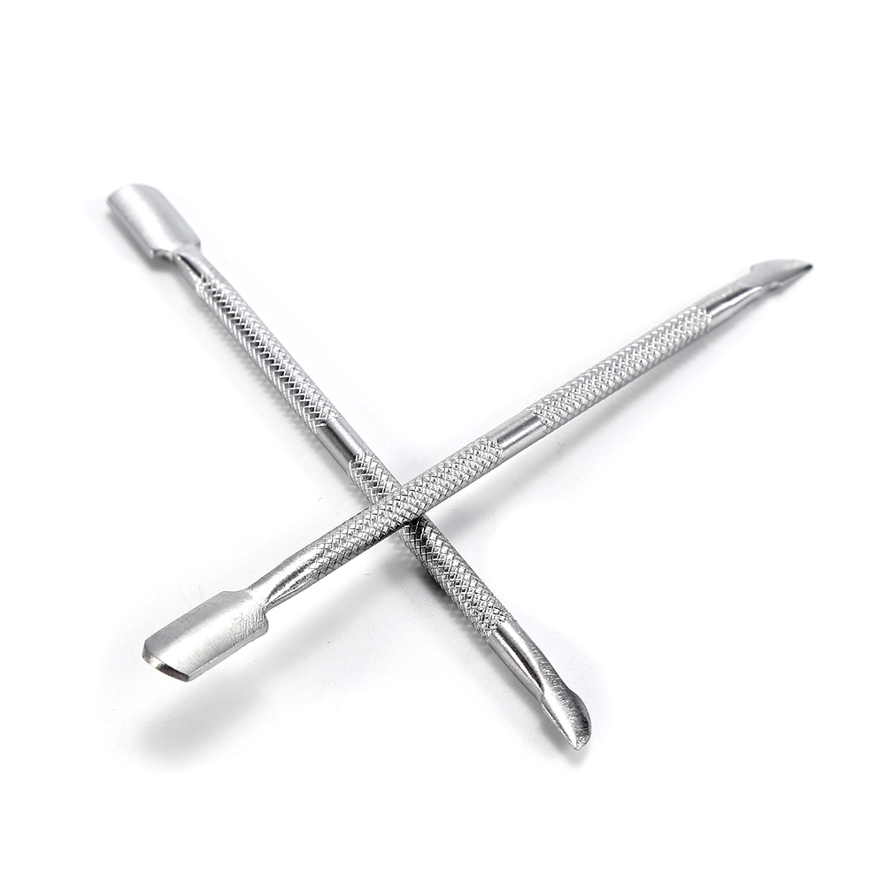 Nail grinding Mini Portable UV Gel Nail Care Tool Stainless Steel Nail Pusher Spoon Double Head Pedicure Manicure Accessories