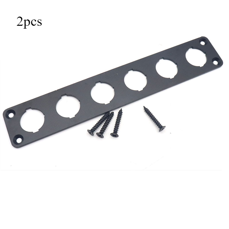 Aluminum Alloy Rocker Switch Panel 1/2/3/4/5/6 Way Gang Car Boat Button Toggle Switch Panel Housing Holder for ATV Truck Camper: Brown