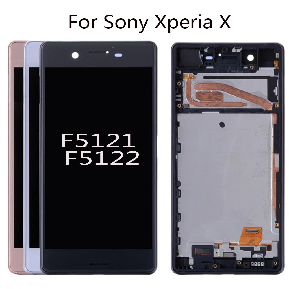5.0 &quot;Lcd Voor Sony Xperia X Lcd Touch Screen Met Frame Digitizer Vergadering Voor Sony Xperia X F5121 Lcd display Vervanging