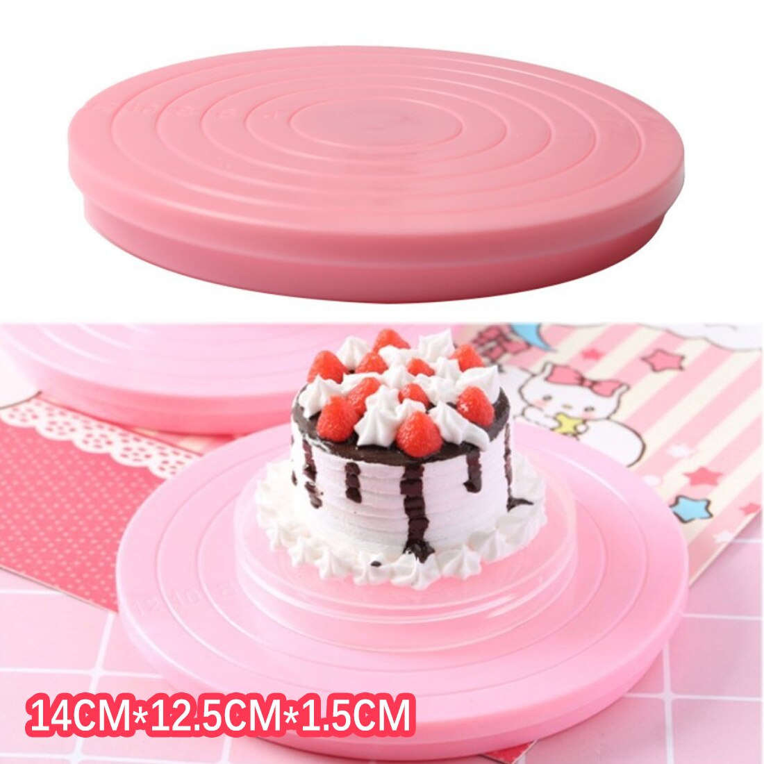 Cake Baking Mold DIY Turntable Rotating Circular Cake Pan Cake Decorating Accessory Tool Carousel Baked Pastry Articles