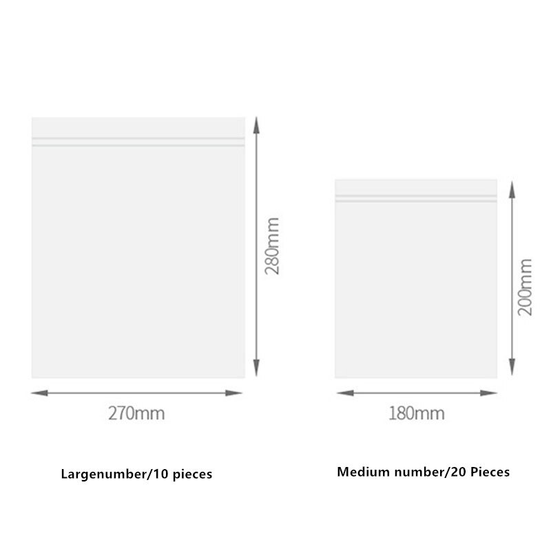 Reusable Vegetable Fruit Fresh Keeping Bag Freezing Food Saran Wrap Double Zipper Seal Snack Storage Bag Kitchen Organizer Goods