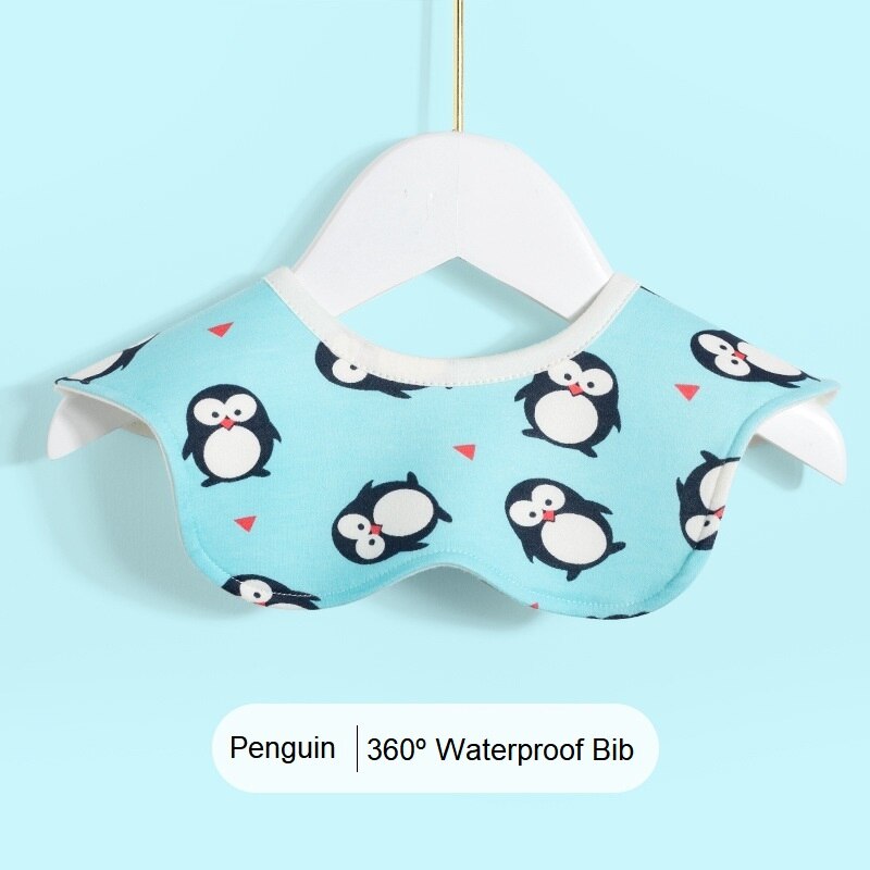 Baby Bibs Saliva Towel Waterproof Burp Cloths Feeding Stuff Cotton Newborn 360 Circular Infant Supplies Cartoon Infantil Bandana