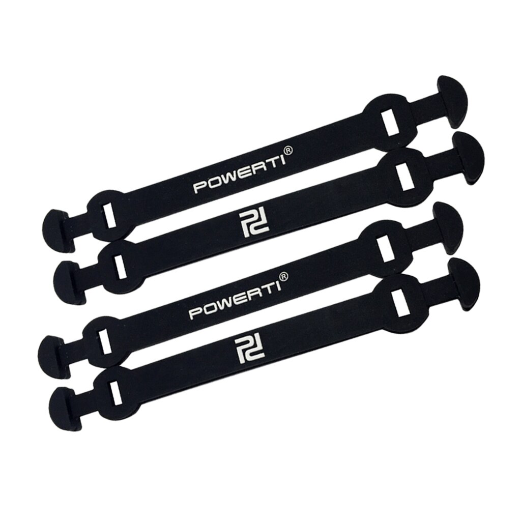 Amortecedor de vibração de silicone, 4 unidades, para jogadores de tênis: Black