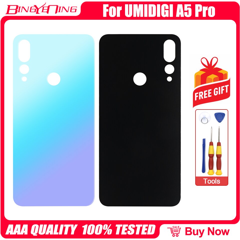 BingYeNing For A5 Pro A7 Pro A9 Pro Battery Cover Back Housing For Umidigi S5 Pro Bison Battery Cover