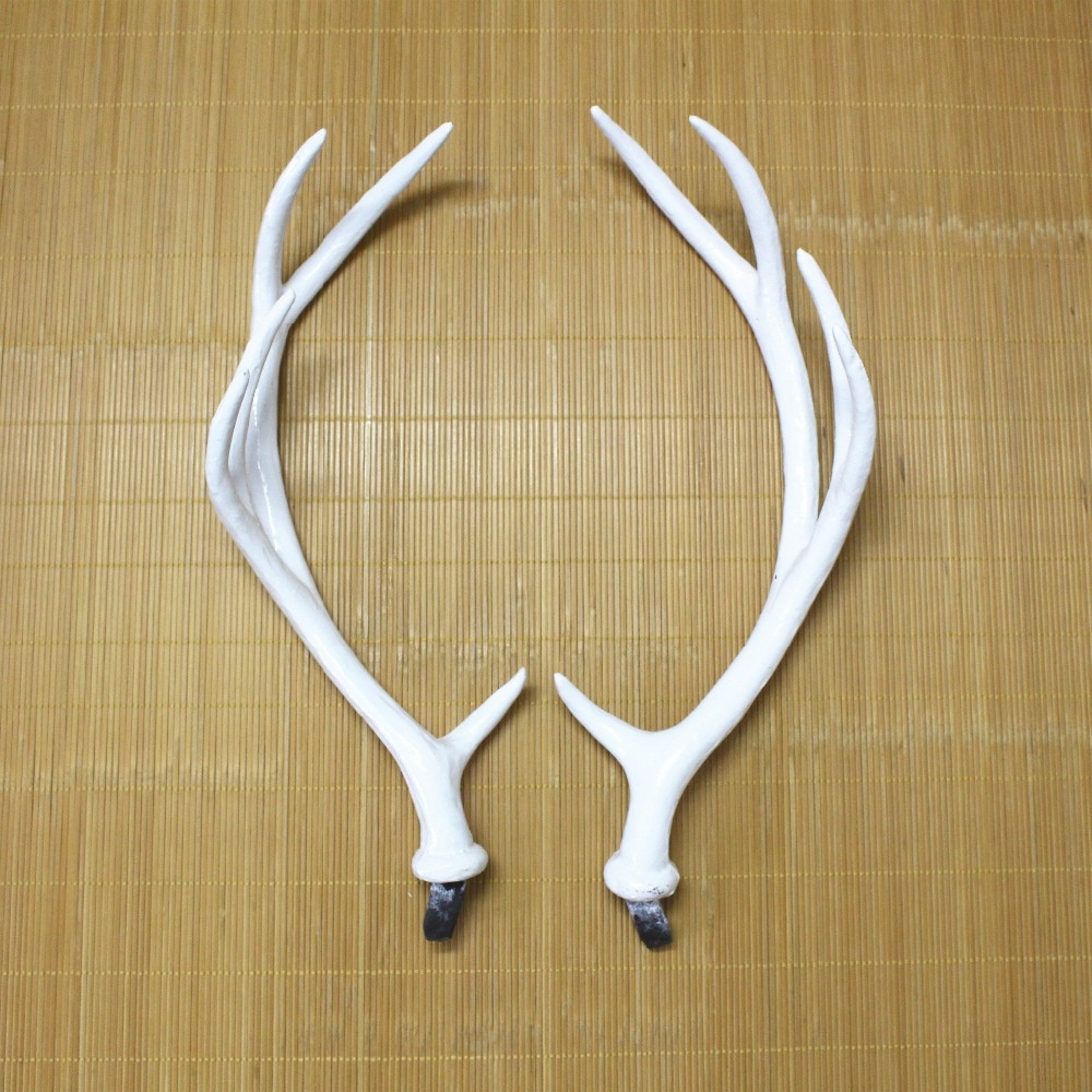 White Simulation Plastic Deer Antlers DIY Cosplay Animals Horn Headband Artificial Antlers DIY Accessorie Halloween Prop