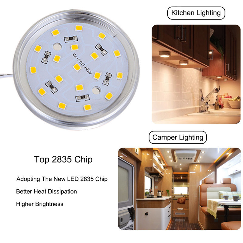 10/12/16/20x x 12v led loftslamper til campingvogn, læselampe til bådcampingvogn, indvendig lampe til campingvogn, indvendige lys til bilen, 18 led
