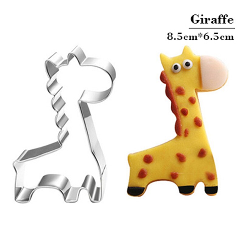 Giraffe Vorm Biscuit Mold Bakvormen Fondant Cakevorm Diy Suiker Ambachtelijke 3D Gebak Cookie Cutters Bakken Tools
