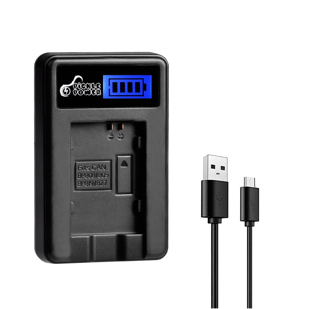 2500mAh 7.4V BP-819 BP 819 BP819 Battery for Canon BP-808 809 819 827 HF200 HF20 HG21 HG20 FS200 FS21 HFM41 HFM400 FS300 FS100.: Charger Only