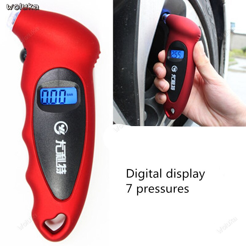 Bil dæk trykmåler dæktryk bælte inflation høj præcision digital skærm elektronisk trykregistrering  cd50 q04: C