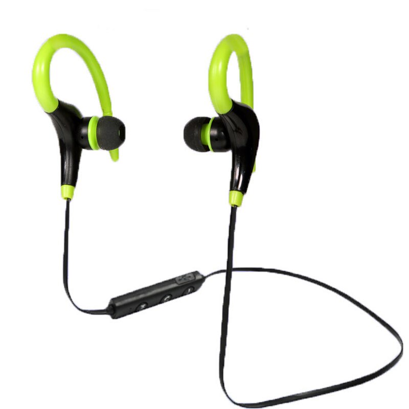 Casque Bluetooth grande corne sans fil sport stéréo suppression du bruit casque Bluetooth USB charge multicolore écouteurs de musique: green