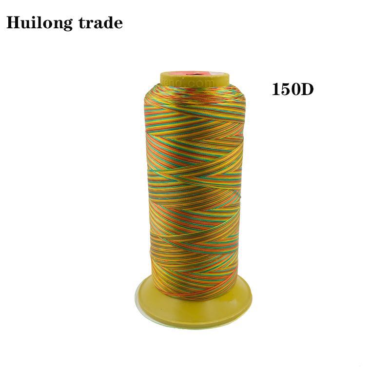 Hilo de coser de nailon de alta resistencia, hilo de coser de Color arcoíris, accesorios de cuero, accesorios de ropa, 150D: 150D