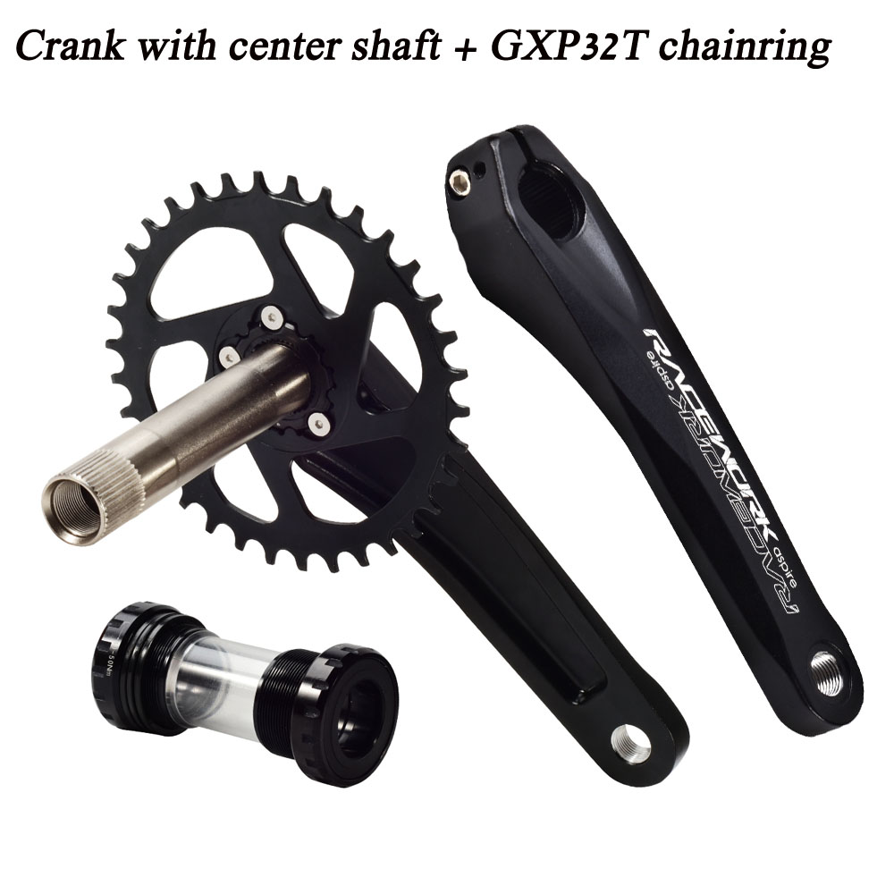 RACEWORK GXP Crankstellen 68-as tandwiel MTB 1x systeem tandwiel crank 32T 34T 36T 38T voor Mountain SHIMANO SRAM NX fiets crank: Crank set 32T