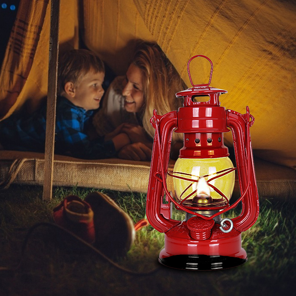 Vintage Kerosene Lantern Hurricane Lantern Metal Kerosene Lantern urricane Table Lamps with Handle for Camping Home Patio Lamp