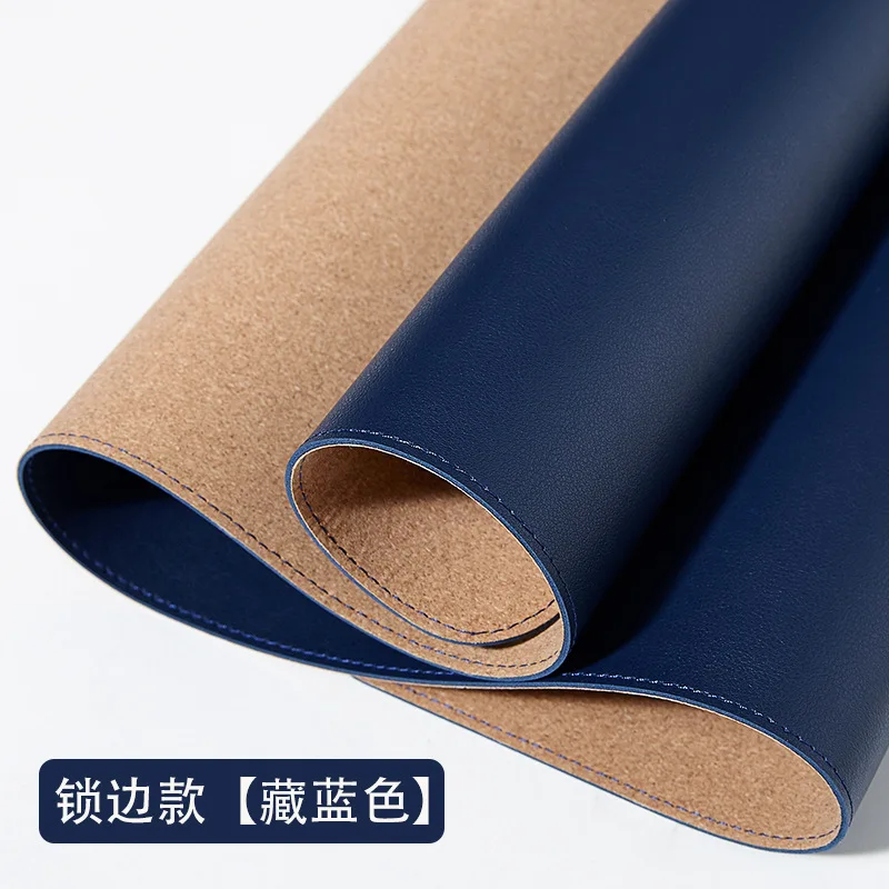 2024New office Mouse Pad 90x45/80x40cm PC Mousepad XXL Computer Waterproof Table Pad PU Leather Large Desk Mat Double-sided: XXS / WHITE