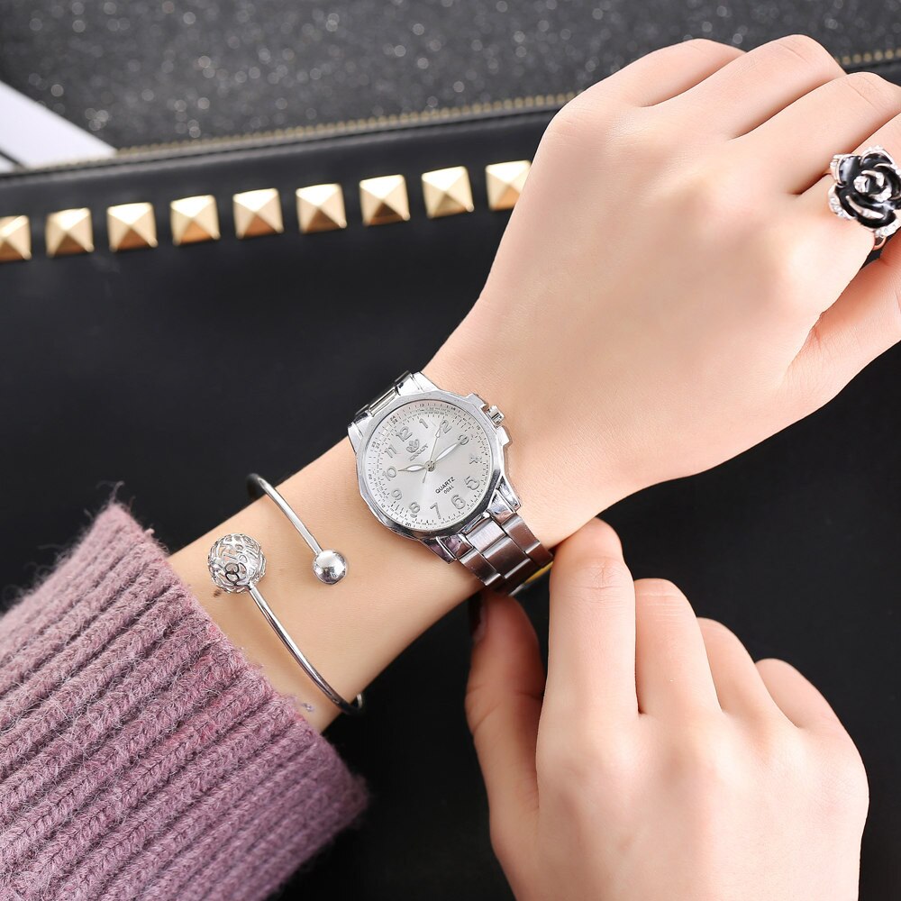 Silver Watch Women Watches Luxury Female Stainless Steel Quartz Wrist Watch Rose Gold Ladies Watch Relogio Feminino