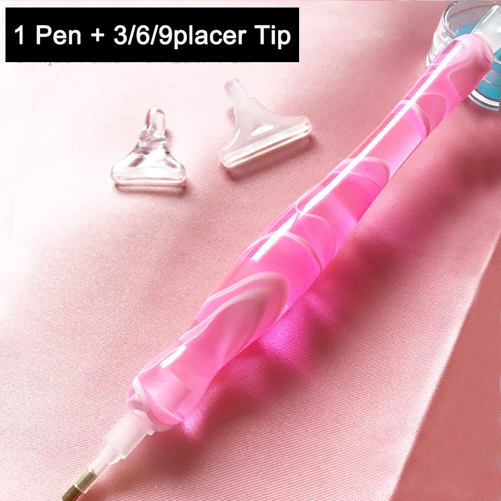 Diamond Painting Tools Handmade Point Drills Pen for 5D Painting with Diamonds Accessories: pink