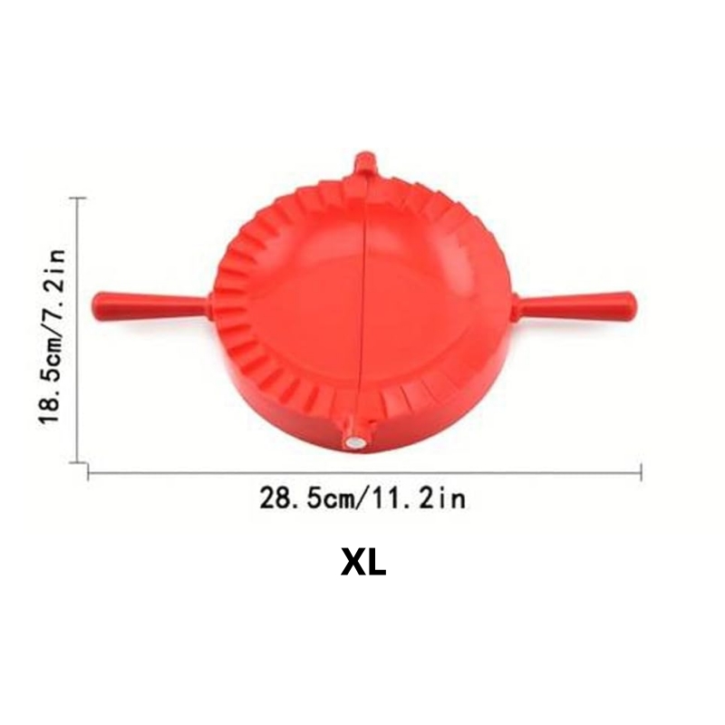 1pc multi-color dumpling maker Kitchen household manual dumpling maker Plastic color dumpling folder dumpling mold: Pink