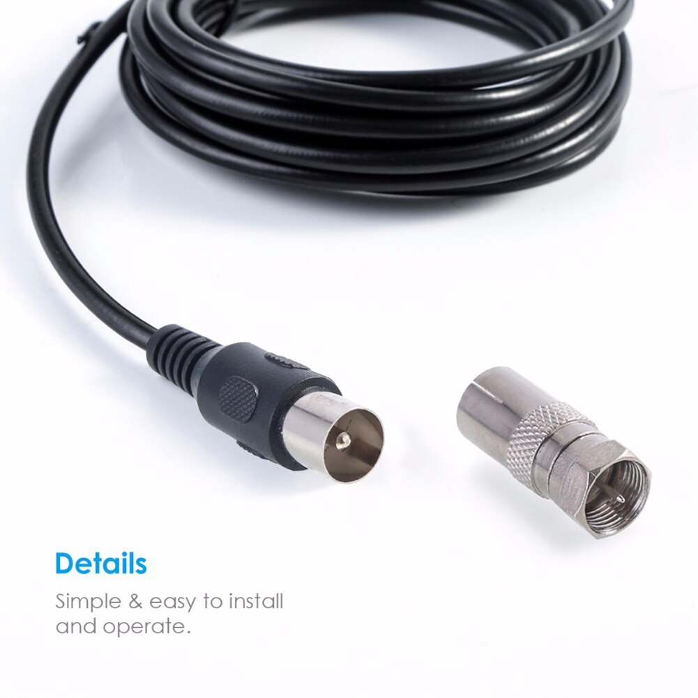 Indoor HDTV Signal Receiver Amplifier 1080P TV Antenna HD Receiver for Home Indoor 50 Miles 12dBi Digital HDTV Booster