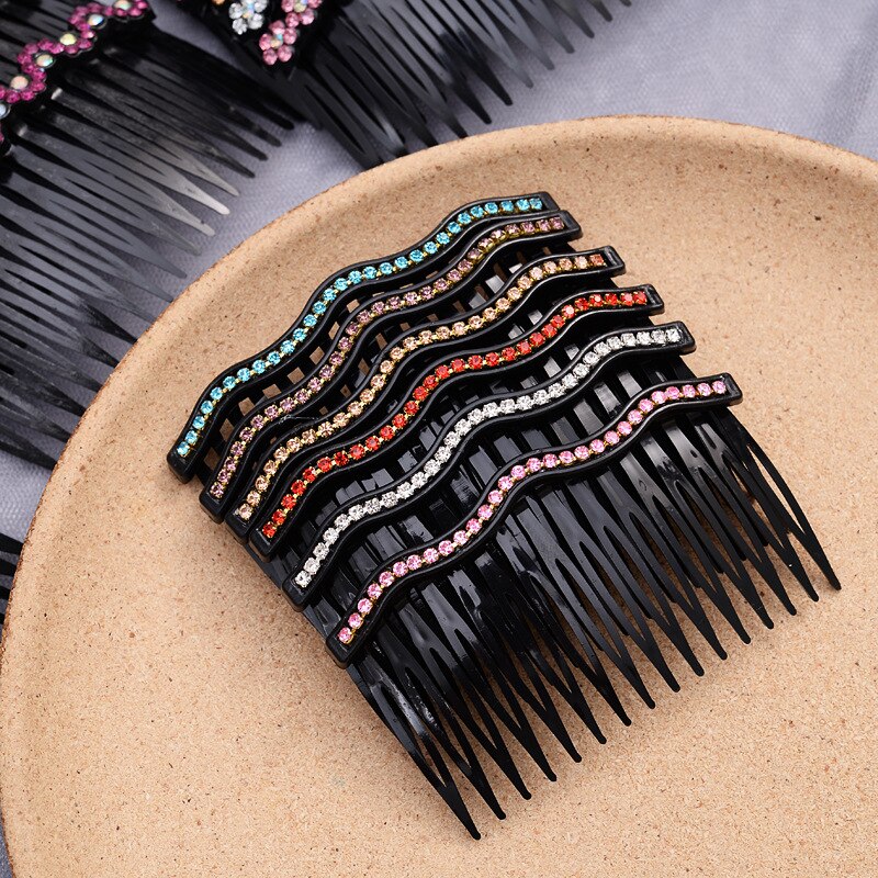 1Pc Rhinestone Bloem Haar Insert Kammen Bruiloft Party Side Kam Hair Styling Accessoires Voor Vrouwen Meisjes Haar Sieraden