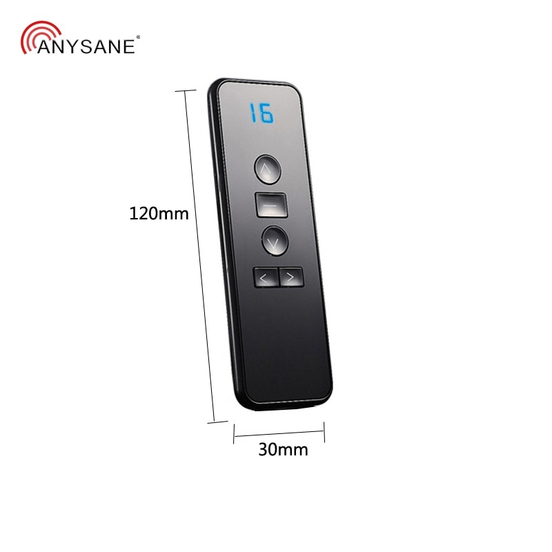 ANYSANE Universal Wireless Hand held Remote Control 16CH Rf 433.92mhz Radio Remote For Motorized Blinds Automated Shutter Motor