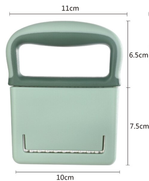 Stainless Steel Cutting Wave Shape Potato Chips French Fries Vegetable Potato Cutting Carrots Potato Grid Slicer Kitchen Tools: Green