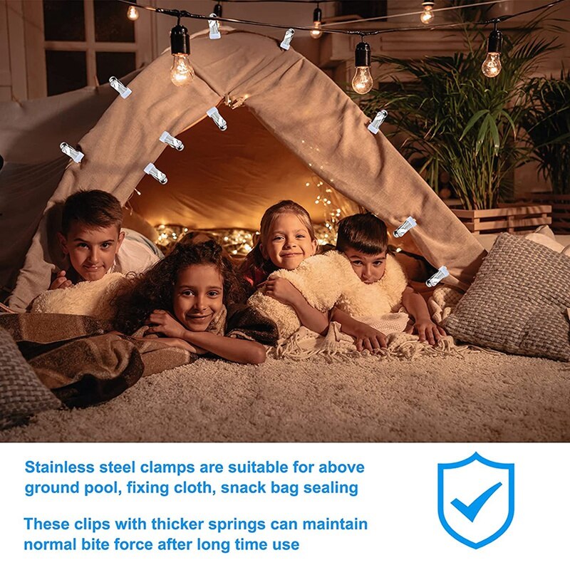 -30Pcs Swimming Pool Cover Clamps Winter Cover Above Ground Pool Clip Swimming Pool Cover Clamps Winter Cover