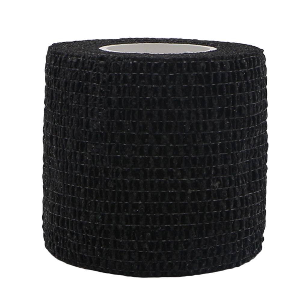 Sports Protection Elastic Bandage Color Nonwoven Fabric Self-Adhesive Elastic Bandage Should Be Uniform Color Incision Neat: Black / M