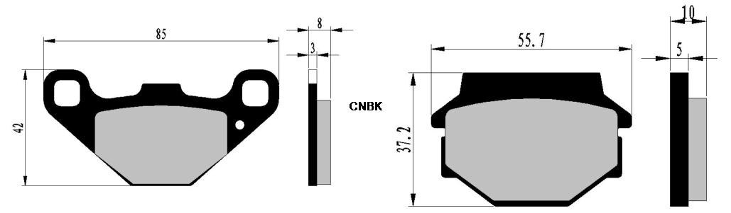 Zestaw klocków hamulcowych pasuje robić APRILIA ulica 650 Pegaso 1995 1996 1997 1998 1999 2000 z przodu tyłu